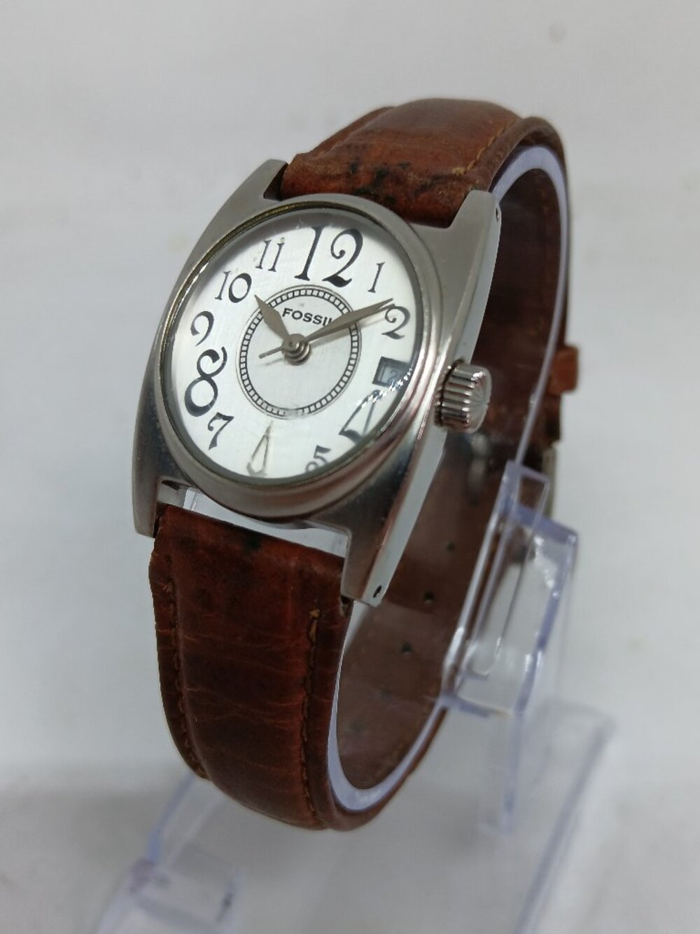 Fossil JR-9325 Women's 24mm x 35mm Silver S/Steel Japanese Quartz Date Watch